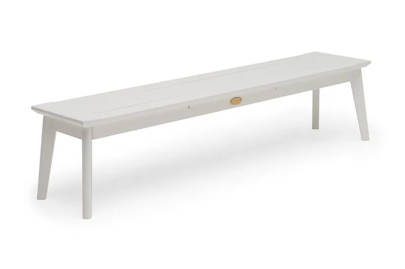 Utestoltö Bänk Utomhus 185 cm Vit - Hillerstorp — Hillerstorp