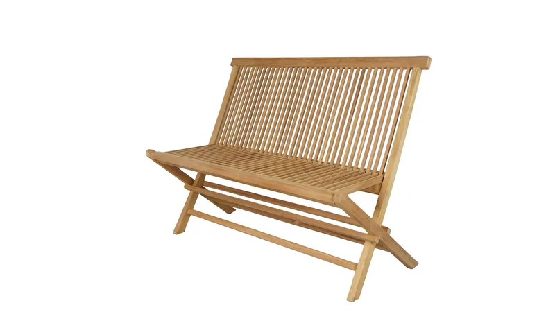 Utomhusbänk Milano fällbar bänk 120 cm - trä — trä