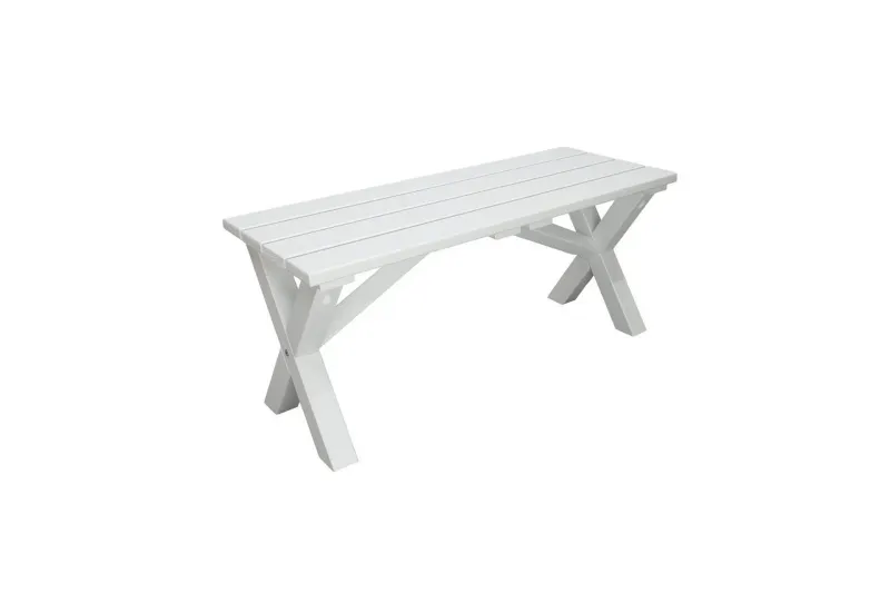 Utomhusbänk Scottsdale - Vit, 100 cm — Vit, 100 cm