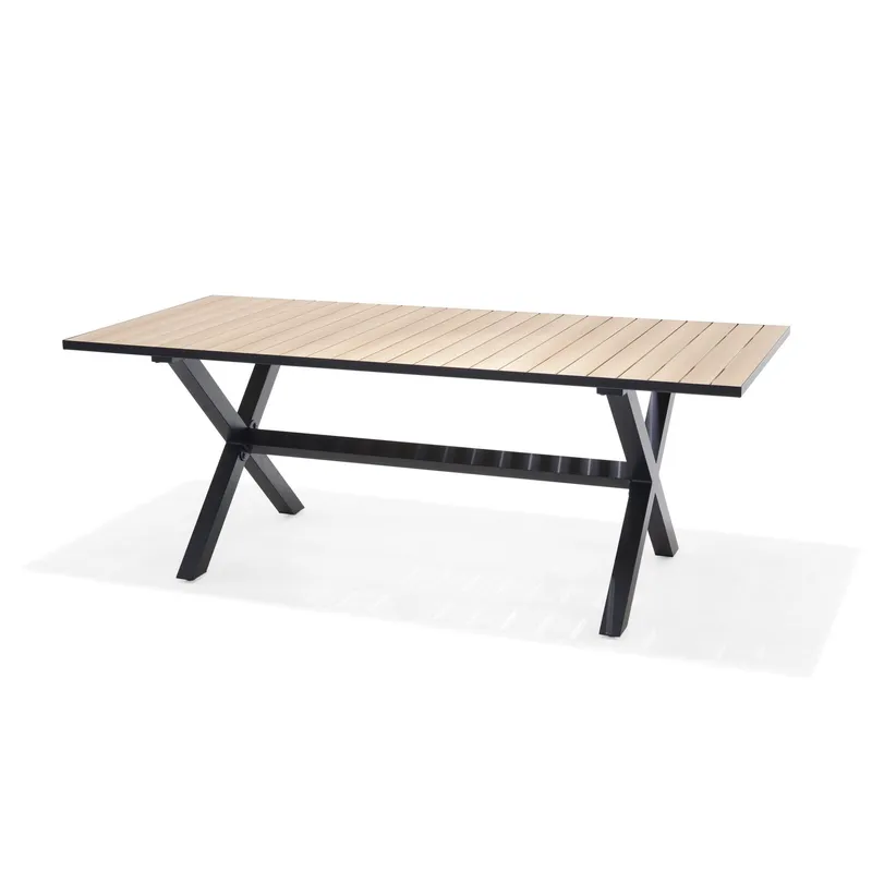 Utomhusbord Panama 200 cm - trä/svart — Lifestyle Garden