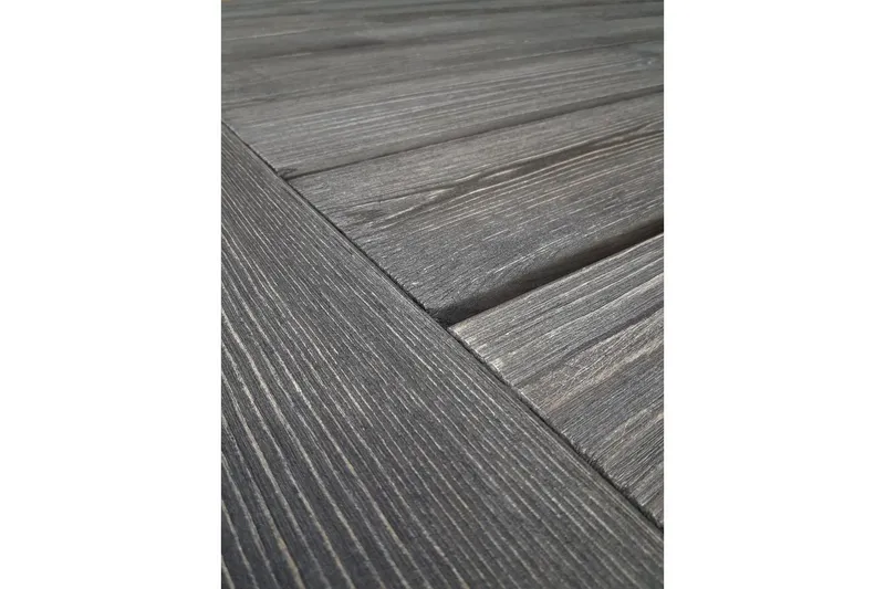 Utomhusmöbelgrupp 220 cm Bord & 6 Levanto grå stolar Grå - Grå — Grå