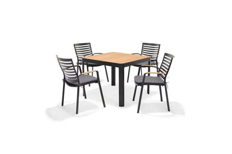 Utomhusmöbelgrupp Lifestyle Garden Portals 95 cm 4 carverstolar - 4 carverstolar — Lifestyle Garden