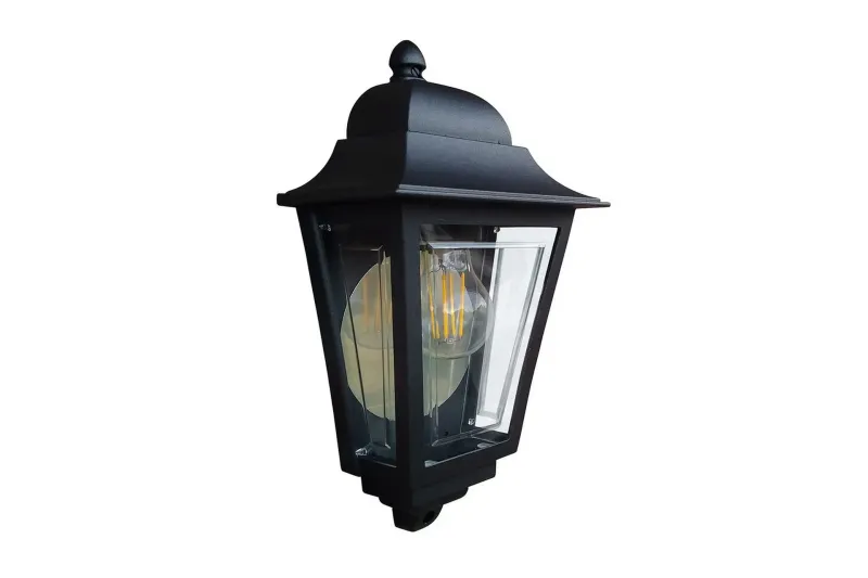 Utomhusvägglampa Elstead Lighting Deco Lane Svart - Svart — Svart