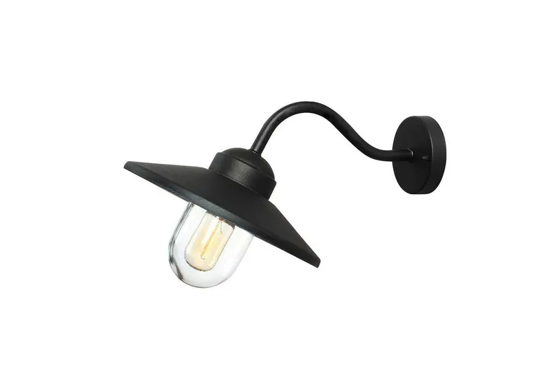 Utomhusvägglampa Elstead Lighting Klampenborg Svart - Svart — Svart
