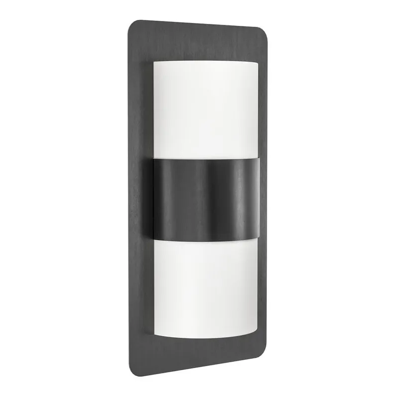 Utvändig vägglampa Cistierna - Antracit/Vit — Antracit/Vit