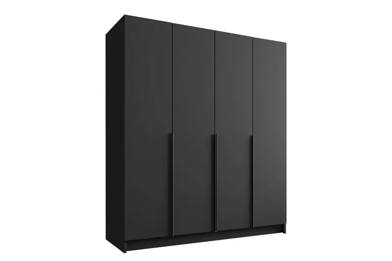 Vadstena Garderob 200 cm - Svart — Svart