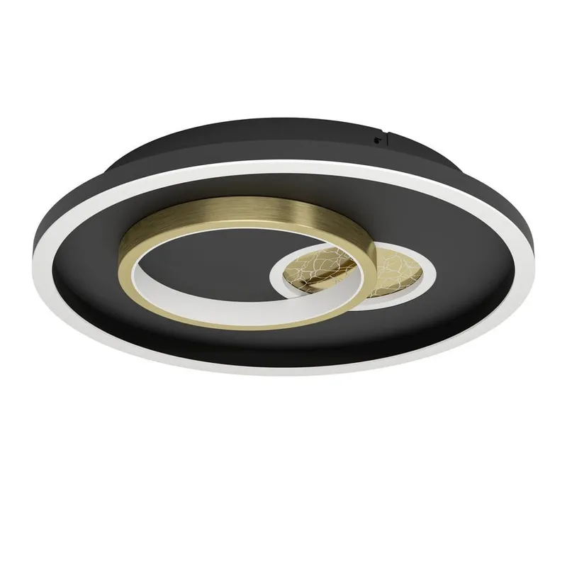 Vägg-/Taklampa Tiriolo - Svart/Guld — Svart/Guld