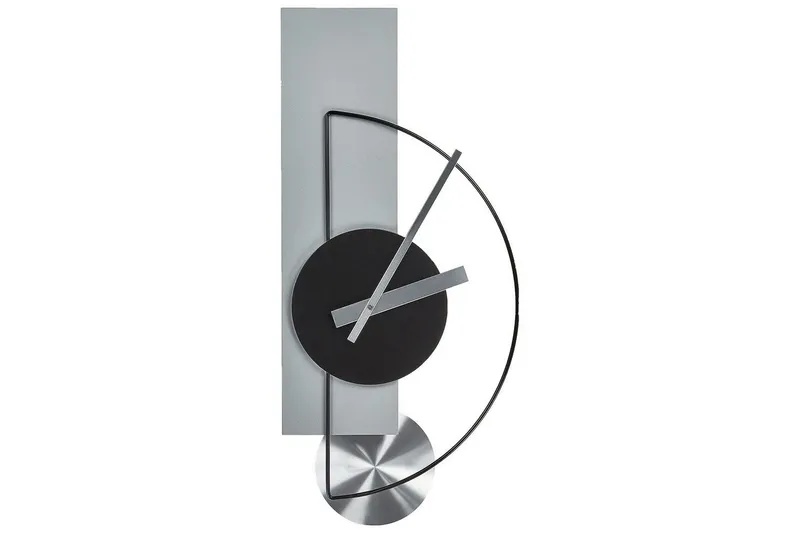 Väggklocka Cevins Grå/svart/silver - Grå/svart/silver — Grå/svart/silver