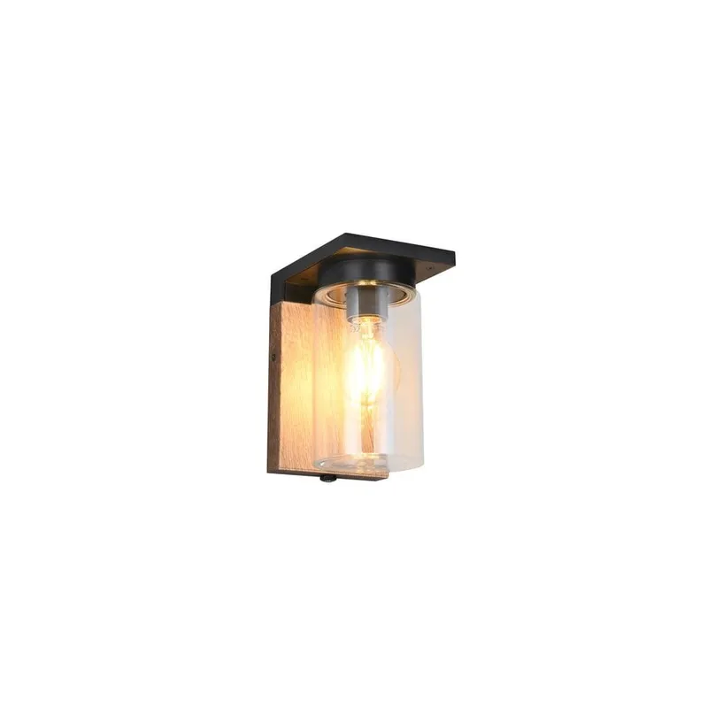 Vägglampa Ardila - Trä/mattsvart — Trä/mattsvart