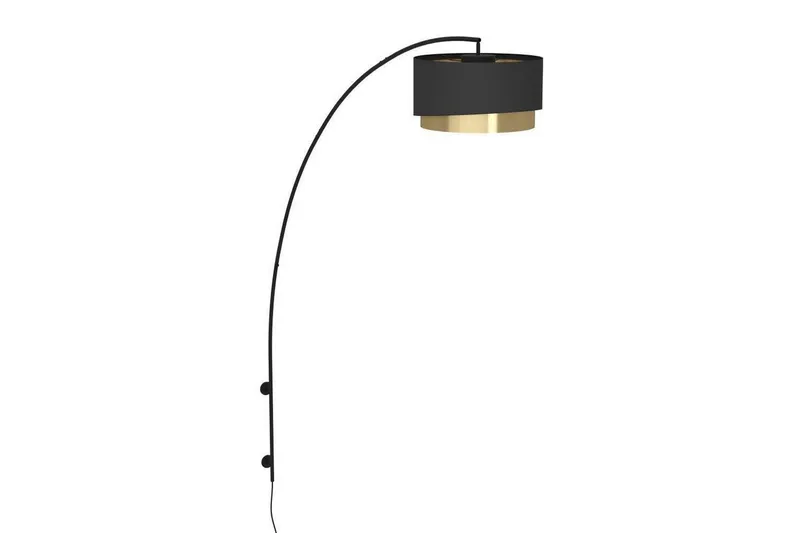 Vägglampa Eglo Manderline Svart/Mässing