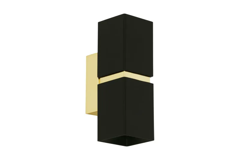 Vägglampa Eglo Passa Svart, Guld - Svart/Guld — Eglo