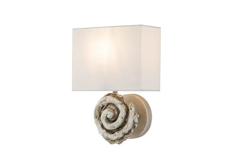 Vägglampa Flambeau Swirl Benvit - Benvit — Benvit
