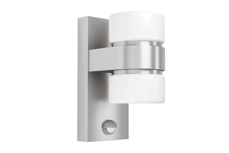 Vägglampa Utebelysning Eglo Atollari Silver/Vit - Silver/Vit — Eglo
