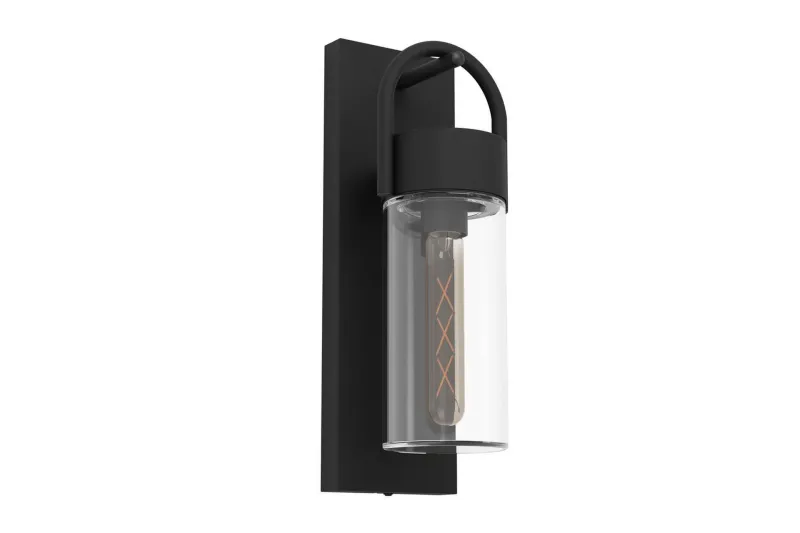 Vägglampa Utebelysning Eglo Carraro Svart/Klar - Svart — Eglo