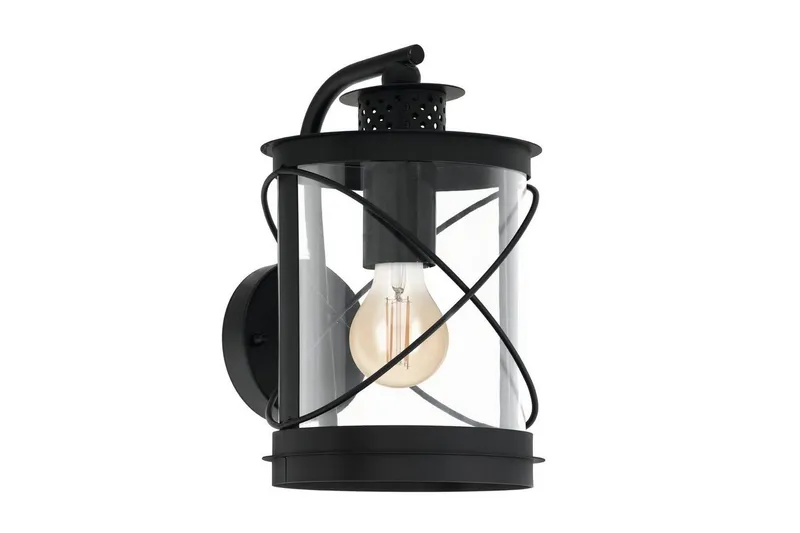 Vägglampa Utebelysning Eglo Hilburn - Svart — Eglo