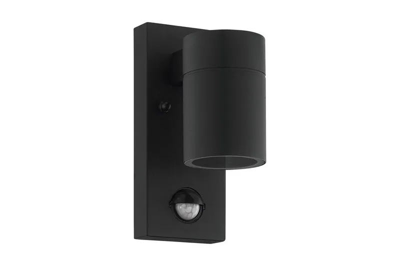 Vägglampa Utebelysning Eglo Riga 5 med Sensor Svart Klar - Svart — Eglo