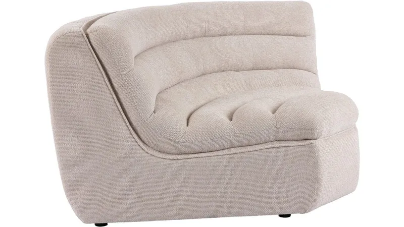 Valdoro Hörnmodul i tyg 179 cm - Beige — Beige