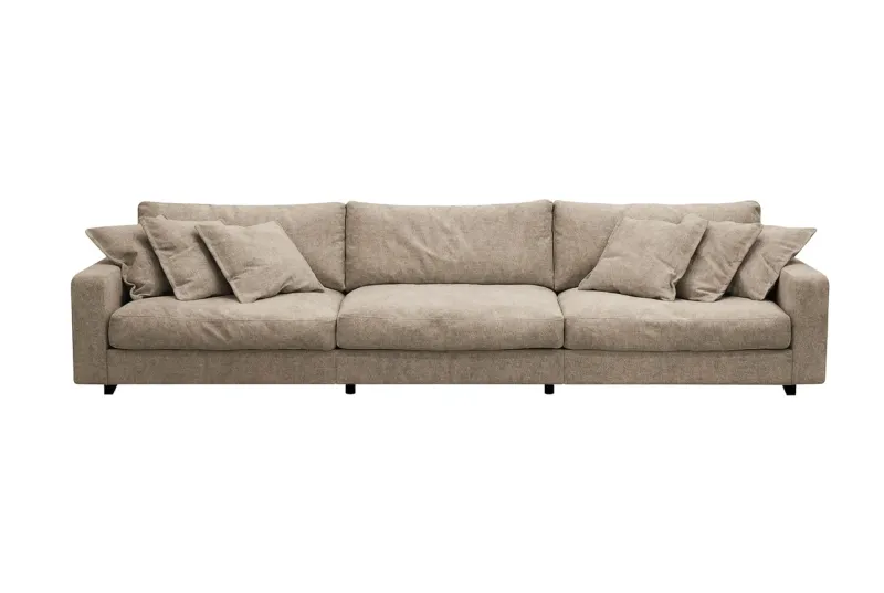 Valencia Extra Djup 5-sits Soffa i Chenille - Brun — Scandinavian Choice