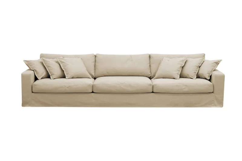 Valencia Extra Djup 5-sits Soffa med avtagbar och tvättbar klädsel - Beige (Art.nr 3427832) — Scandinavian Choice