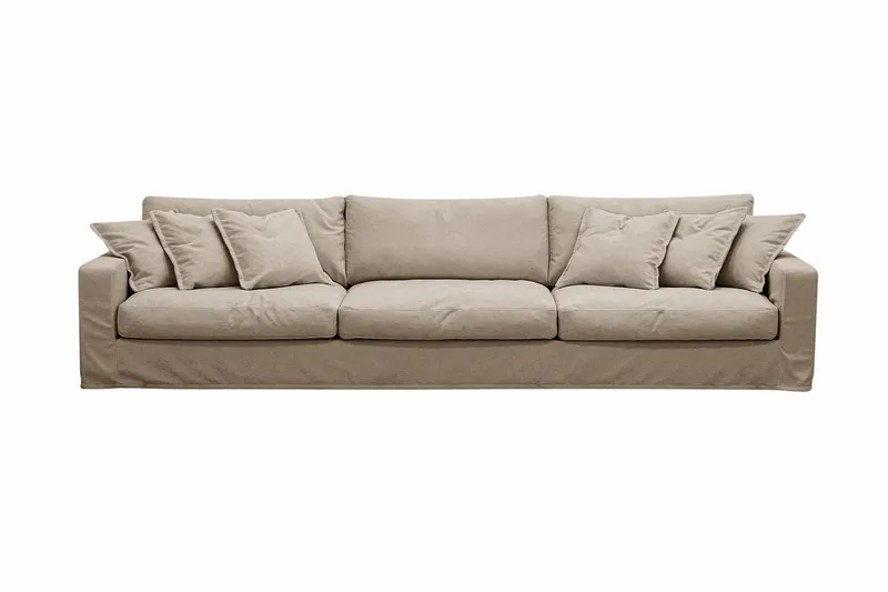 Valencia Extra Djup 5-sits Soffa med avtagbar och tvättbar klädsel - Brun — Scandinavian Choice