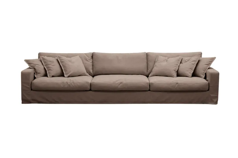 Valencia Extra Djup 5-sits Soffa med avtagbar och tvättbar klädsel - Mörkbrun (Art.nr 3427830) — Scandinavian Choice