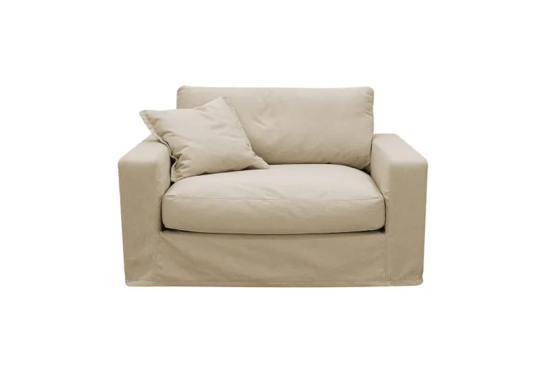 Valencia Extra Djup Fåtölj med avtagbar och tvättbar klädsel - Beige (Art.nr 3427839) — Scandinavian Choice