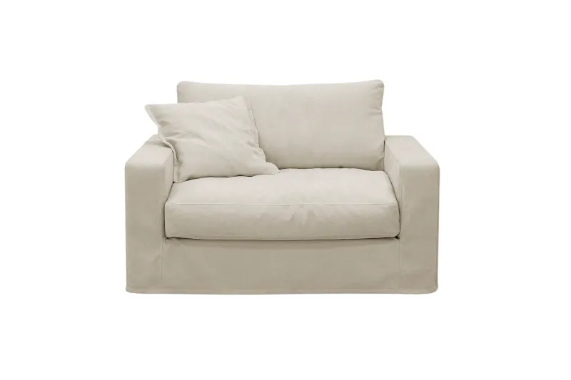 Valencia Extra Djup Fåtölj med avtagbar och tvättbar klädsel - Beige (Art.nr 3427835) — Scandinavian Choice