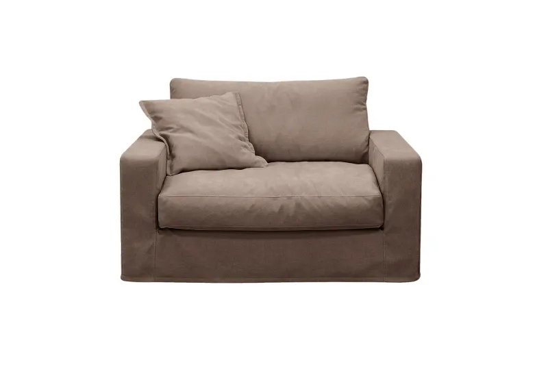 Valencia Extra Djup Fåtölj med avtagbar och tvättbar klädsel - Mörkbrun (Art.nr 3427837) — Scandinavian Choice