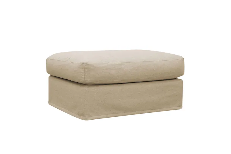 Valencia Fotpall med avtagbar och tvättbar klädsel - Beige (Art.nr 3427846) — Scandinavian Choice