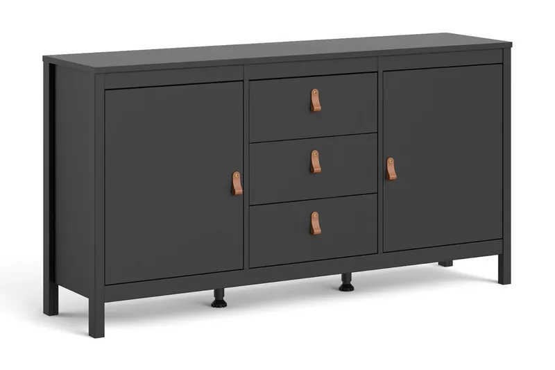Vallvidera Sideboard 38x151 cm - Svart/Natur — Scandinavian Choice