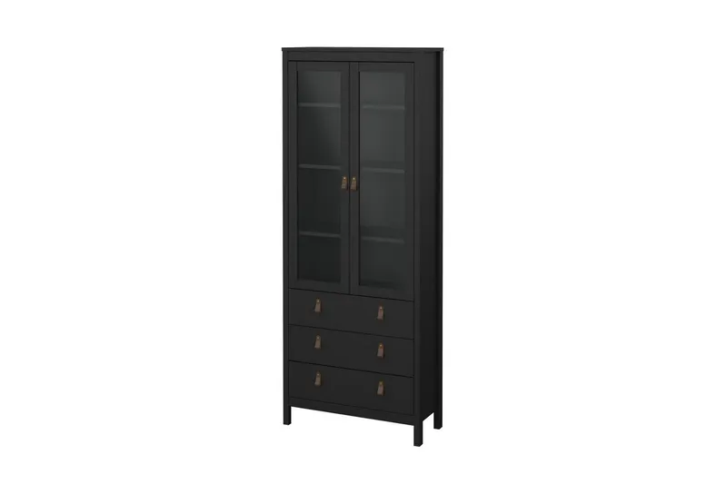Vallvidera Vitrinskåp 78,05x199 cm - Svart — Scandinavian Choice