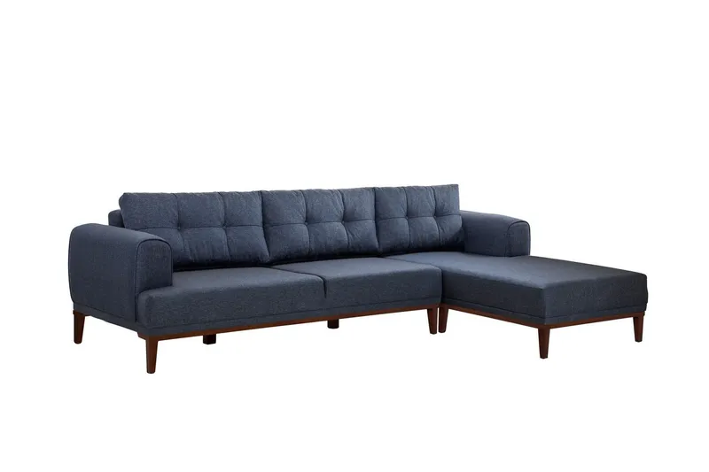Valsot 4-sits Soffa med Divan - Mörkblå (Art.nr 3063003) — Mörkblå