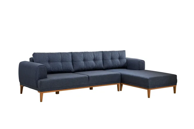 Valsot 4-sits Soffa med Divan - Mörkblå (Art.nr 3062931) — Mörkblå
