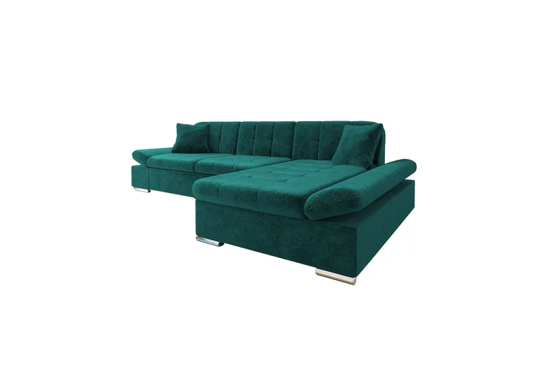 Vananda Soffa med Divan 3-sits i Chenille - Grön (Art.nr 3079865) — Grön