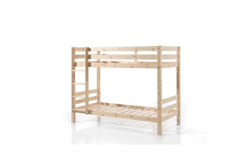 Våningssäng Pino Set med 2 Lådor Naturlig, 160 cm - Naturlig, 160 cm — Naturlig, 160 cm