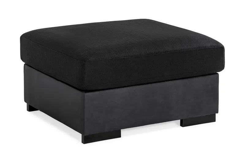 Vanlig fotpall Scandinavian Choice Cuba Fotpall Vintage 2, Porto 5, Black — Scandinavian Choice