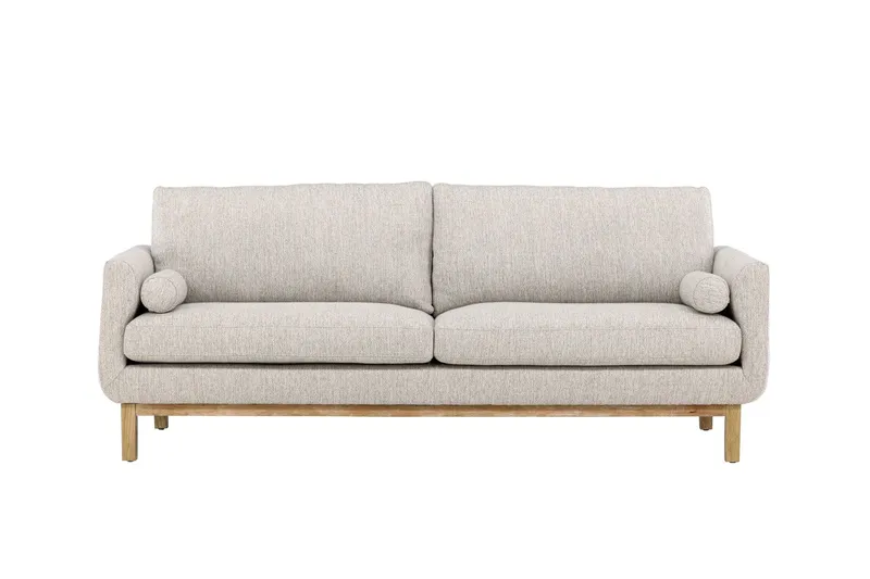 Vanlig Soffa utan divan & schäslong Venture Home Olympos 3-sits Soffa Beige — Venture Home