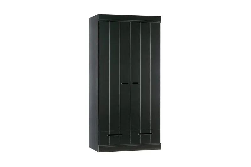 Varius Garderob 94x53 cm 2 Dörrar - Furu/Svart — Furu/Svart