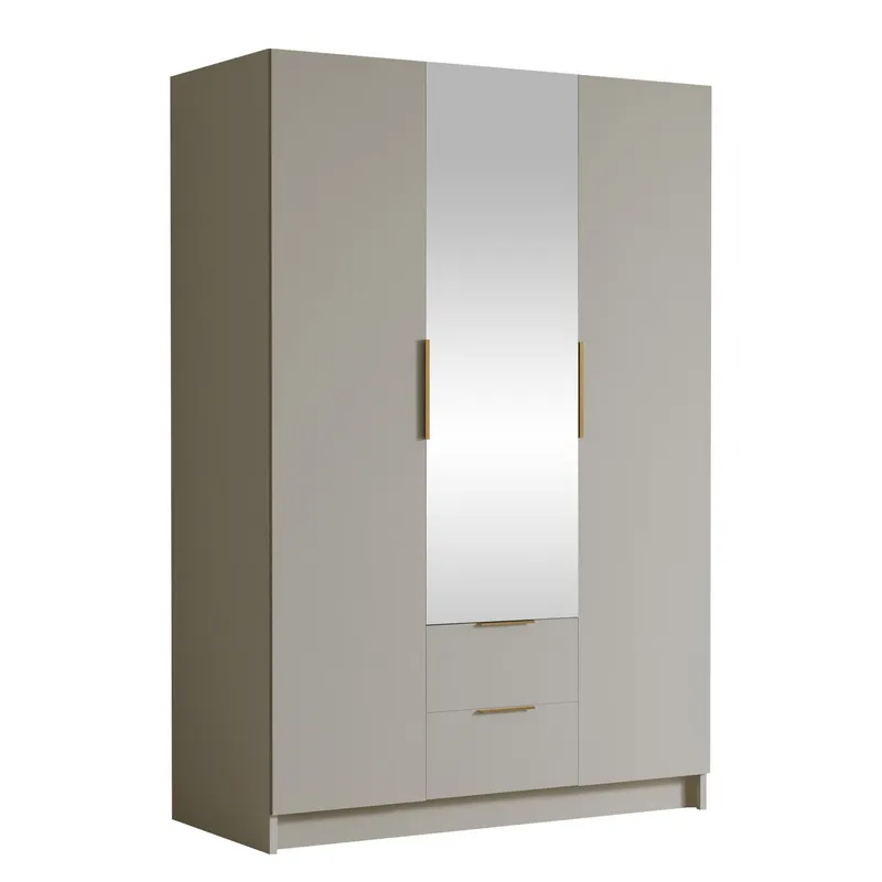 Varros Garderob med Spegel 150x216 cm - Beige (Art.nr 3111522) — Beige
