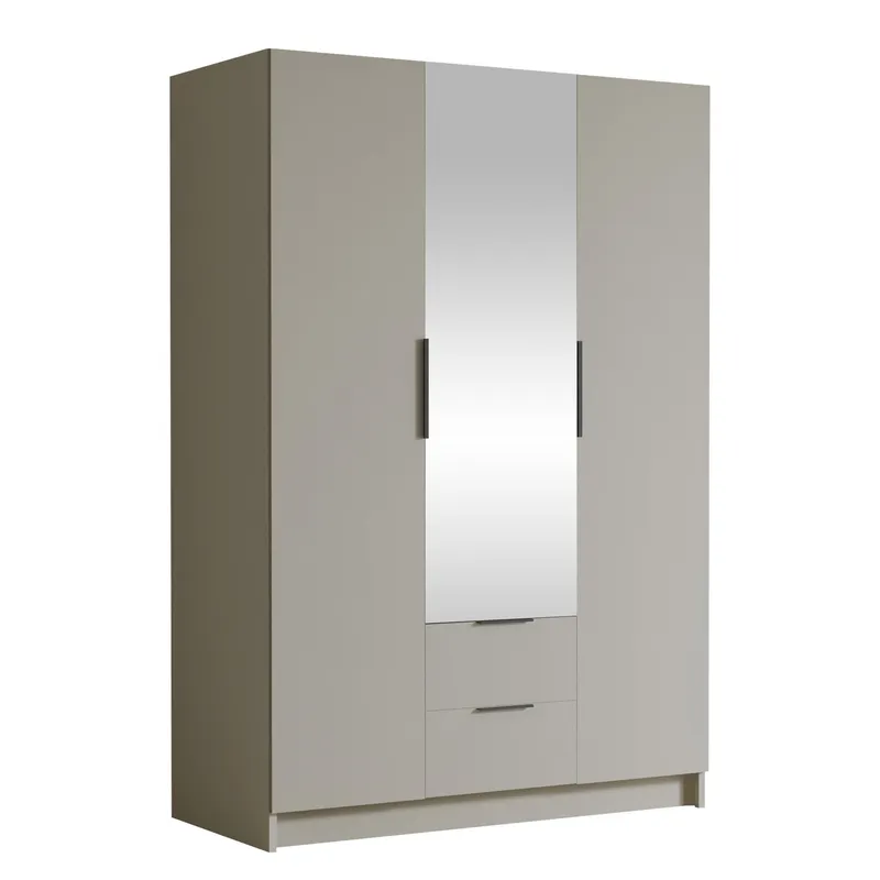 Varros Garderob med Spegel 150x216 cm - Beige (Art.nr 3111496) — Beige