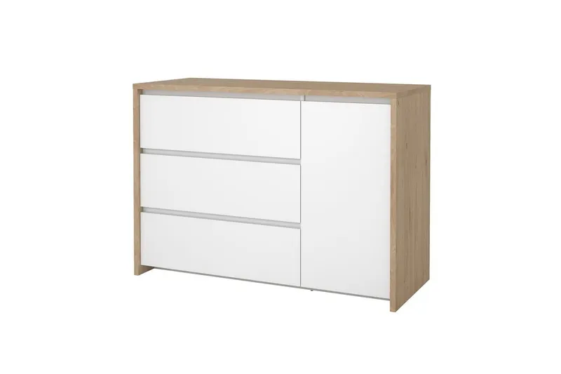 Varun Skänk 119x48 cm - Vit/Natur — Tvilum