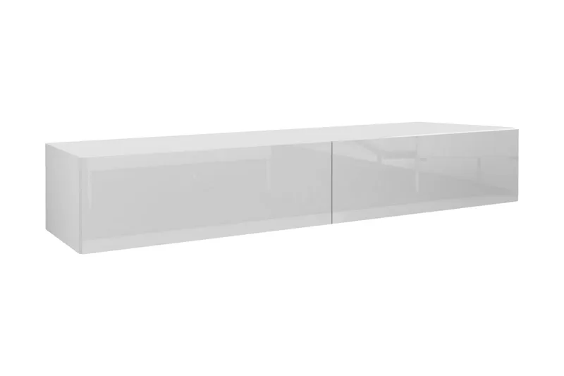 Vasil TV-bänk 180 cm - Vit/Vit Högglans — Vit/Vit Högglans