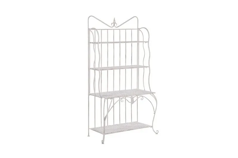Växthylla 4 hyllor metall ljusbeige PAVONA - Beige — Beige
