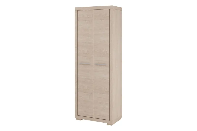 Vegas Bokhylla 70x40,5x192 cm LED-belysning - Beige/Grå — Beige/Grå