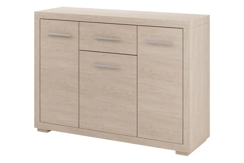 Vegas Skänk 127,5x40,5x91 cm LED-belysning - Beige/Grå — Beige/Grå