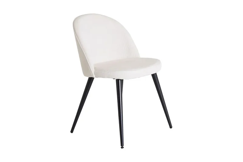 Velvet Deluxe Matstol Manchester - Svart/Beige — Venture Home