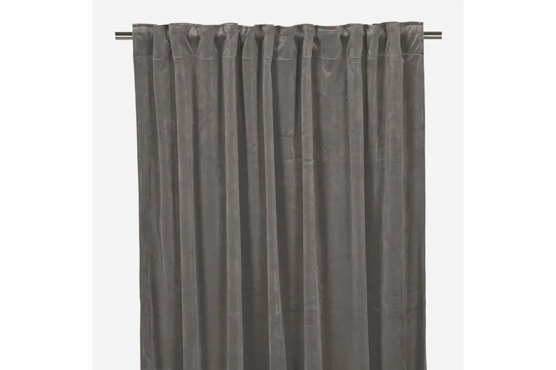 Velvet Gardinlängd 140x280 cm - Grafitgrå — Grafitgrå