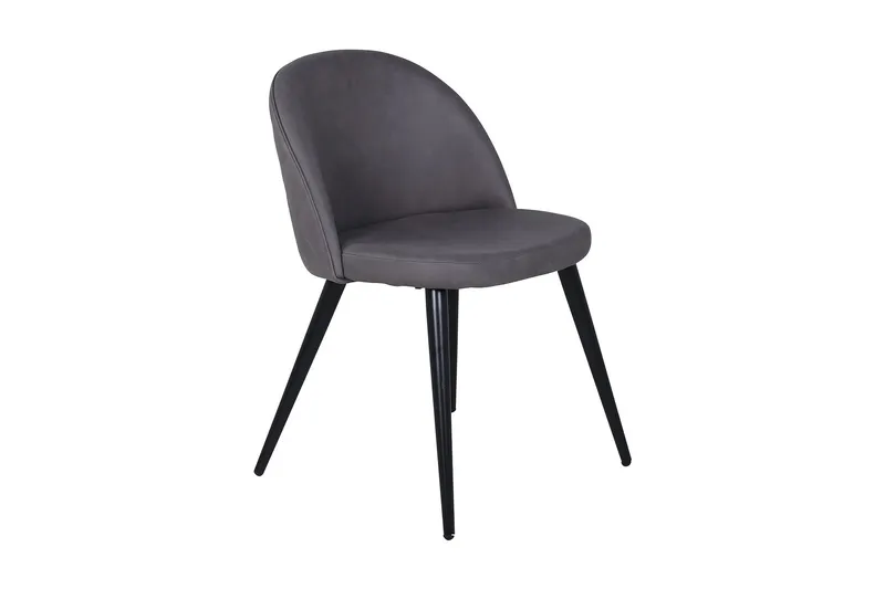 Velvet Stitches Matstol - Grå/Svart — Venture Home