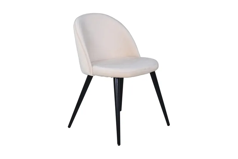 Velvet Stitches Matstol - Svart — Venture Home