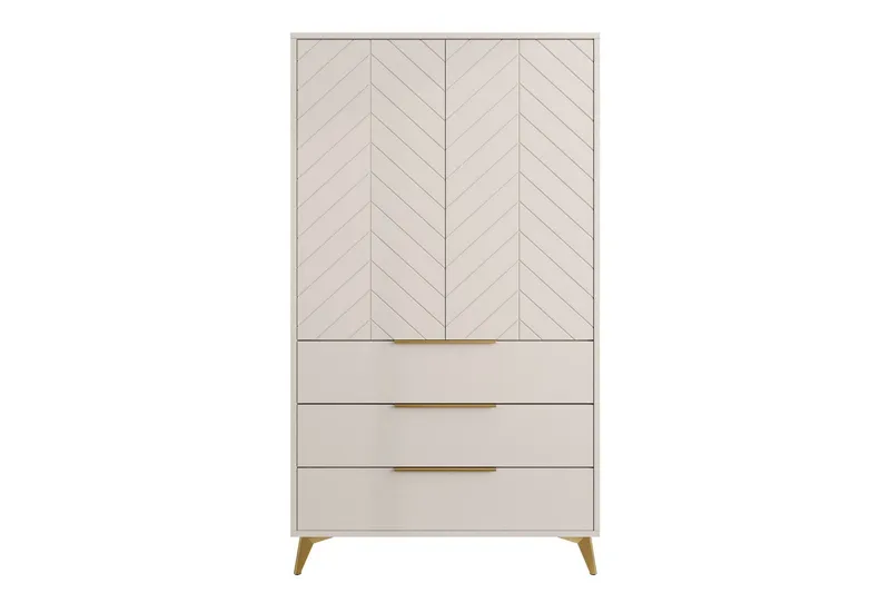 Vemdalen Garderob 104 cm - Sand beige — Sand beige
